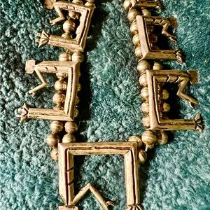 Vintage Large Native American Kokopelli Corn Sterling Silver Necklace